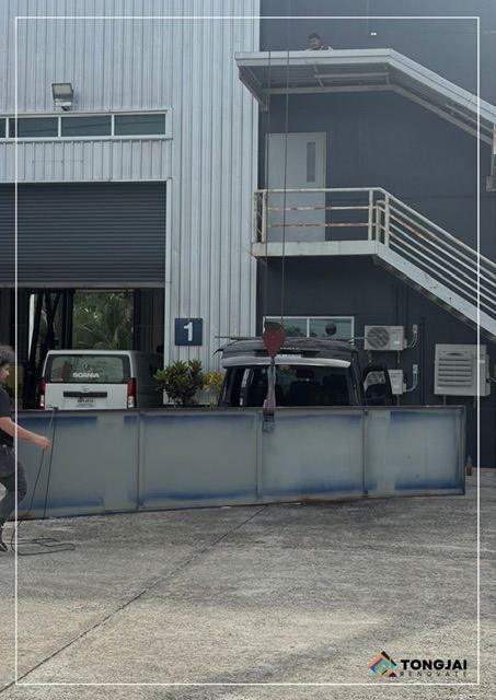 งานรื้อถอนป้ายเดิมและติดตั้งป้ายใหม่ "Hat Yai branch" ศูนย์บริการ SCANIA สาขาหาดใหญ่